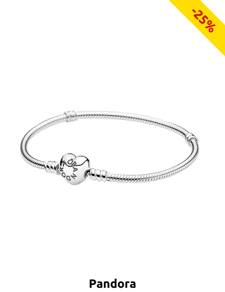 Pandora Damen-Armband mit herzförmigem Verschluss