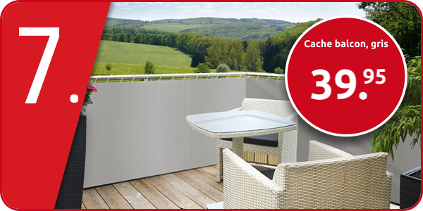Cache balcon, gris