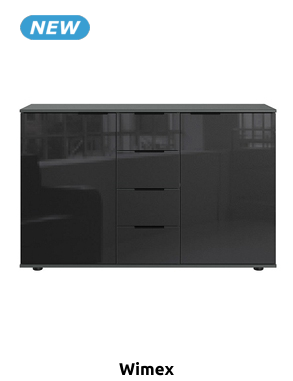 wimex Kommode «Saigon», B 130 x H 83 x T 41 cm, anthrazit