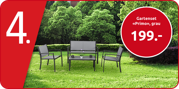 Gartenset «Primo», grau
