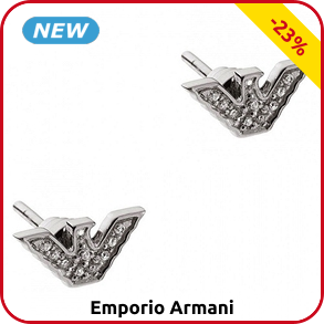 Emporio Armani, Ohrstecker, Silber