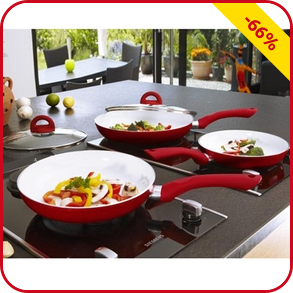 Keramikpfannen-Set, 5-teilig