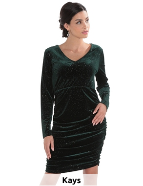 Kleid mit Glitter, grün