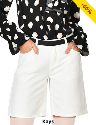 Bermuda Jeans, weiss