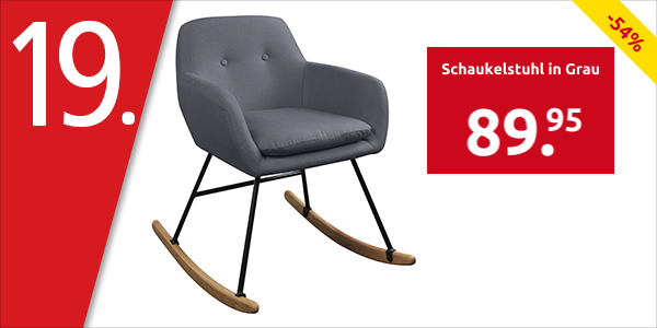 Schaukelstuhl in Grau