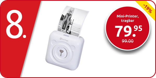 Mini-Printer,  tragbar