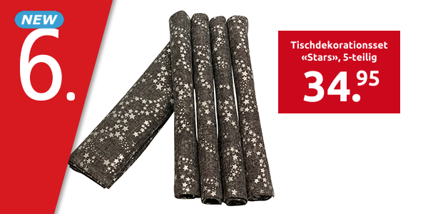 Tischdekorationsset «Stars», 5-teilig