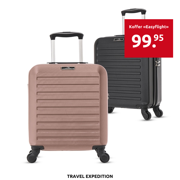 TRAVEL EXPEDITION Koffer «Easyflight», champagne, 45 cm