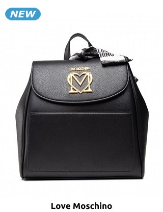 Love Moschino Rucksack aus Kunstleder, schwarz