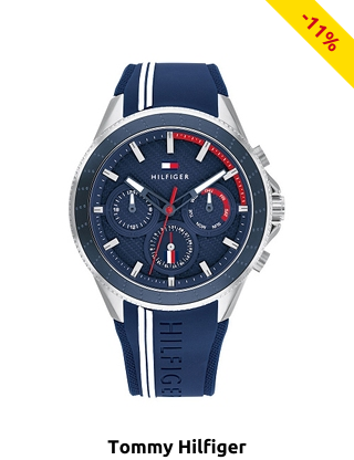 TOMMY HILFIGER Herrenuhr «Aiden», blau