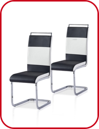 Set 2 Stühle «Curve»