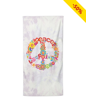 Strandtuch «Peace», 90 x 170 cm