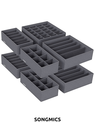 SONGMICS Schubladenorganizer-Boxen, 8er-Set