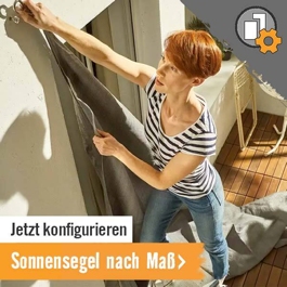 Sonnensegel nach Maß im HORNBACH Onlineshop