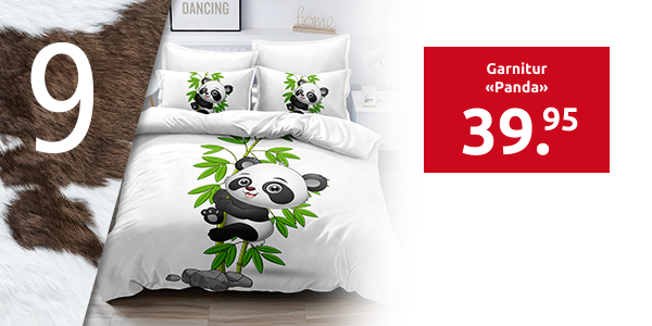 Garnitur «Panda» 160 x 210 cm + 65 x 100 cm