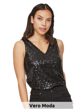 Top Party Vero Moda, schwarz