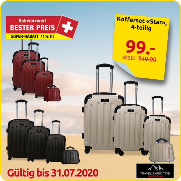 Kofferset «Star», 4-teilig, schwarz