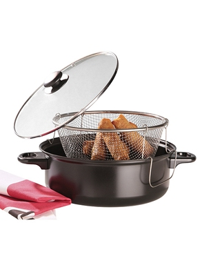 Kochtopf mit Korb und Deckel,  Ø 26 cm