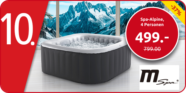 Spa-Alpine, 4 Personen, 108 Luftdüsen