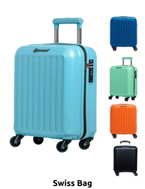 Swiss Bag Koffer «Trolley Cabine Easyjet», hellblau
