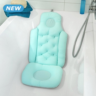 Badekissen mit Massagekugeln, L 40 x H 110, blau/türkis