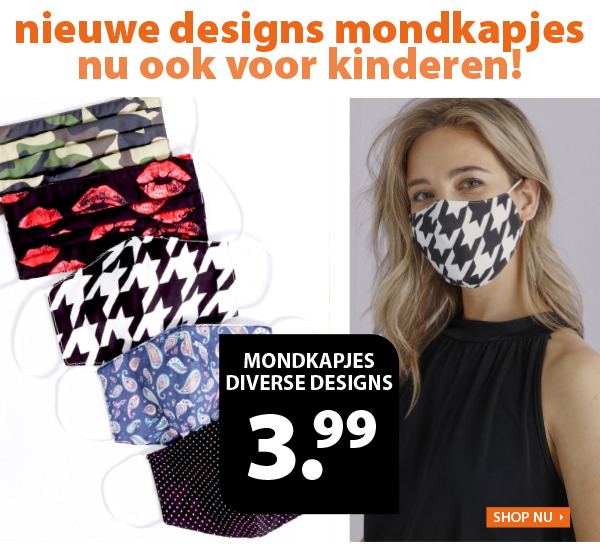 Mondkapjes bij terStal - voor 3.99 euro