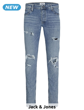 JACK&JONES Herrenjeans «Glenn», Slim Fit, L32, blau