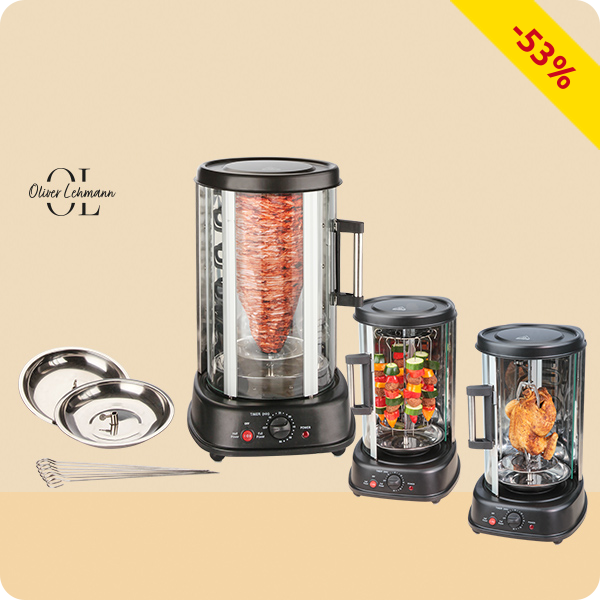 Olivier Lehmann Rotisserie Kebab 3-in-1, Volumen 21 l