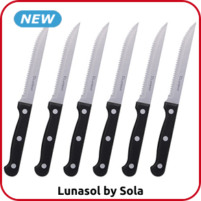 Lunasol Steakmesser «Bistrot», Set 6-teilig