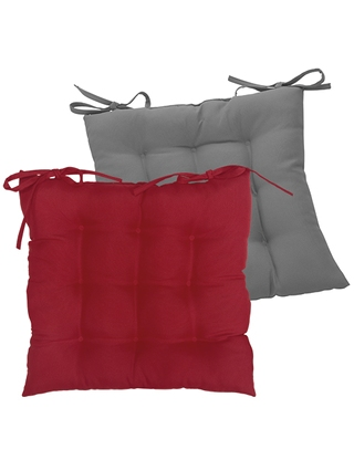 Stuhlkissen «Sara», 4 Stück, rot