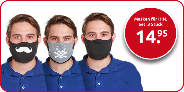 Masken für IHN, Set, 3 Stück