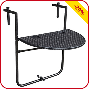 Klappbarer Balkontisch