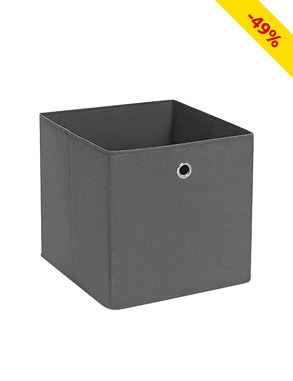 Aufbewahrungsbox aus Vlies, grau