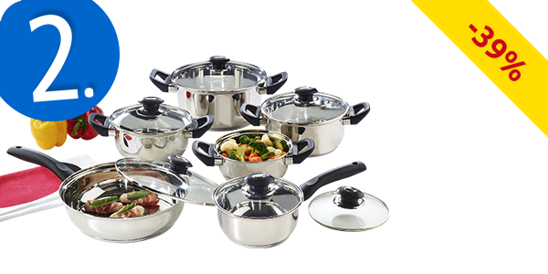 Kochtopf-Set «Power Cook», 12-teilig