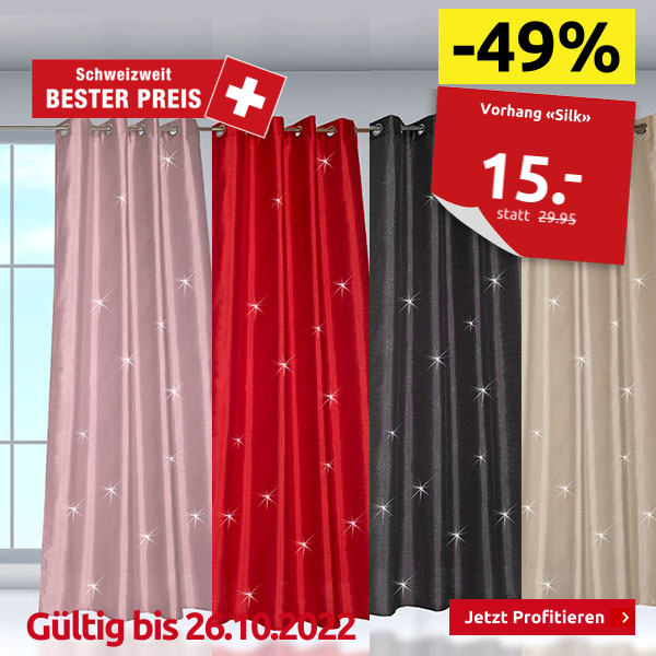 Vorhang «Silk», 140 x 240 cm, 1 Stück, elfenbein