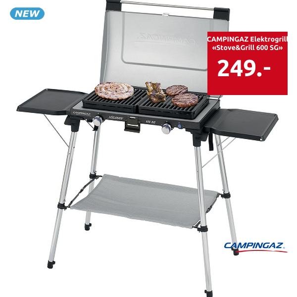 CAMPINGAZ Elektrogrill «Stove&Grill 600 SG», 2 Platten