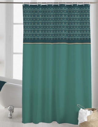 Duschvorhang «Imperia», 180 x 200 cm, petrol