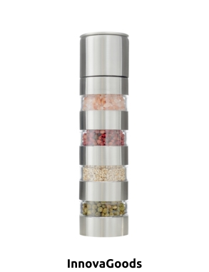 InnovaGoods Gewürzmühle 4-in-1, Ø5x21 cm