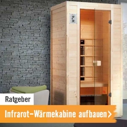 Ratgeber Infrarot-Wärmekabine aufbauen