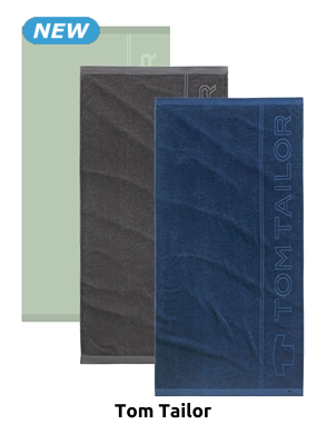 TOM TAILOR Badetuch «Tom Tailor», reine Baumwolle, marine