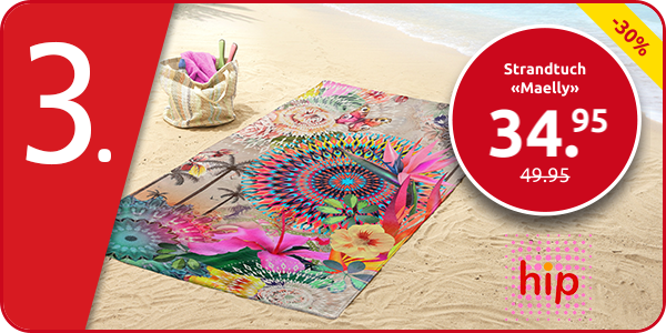 Strandtuch «Maelly», 100 x 180 cm