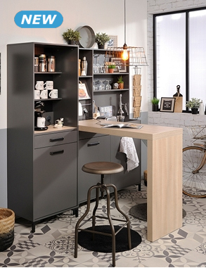 Modulierbares Küchenmöbel «Moove», B 178 x H 188 x T 120