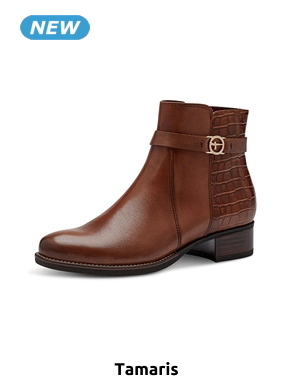Tamaris Stiefeletten, croco, cognac