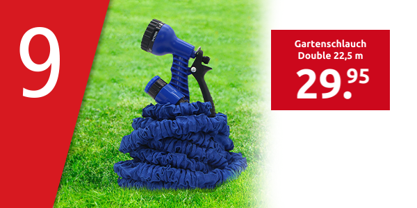 Gartenschlauch Double 22,5 m, Latex