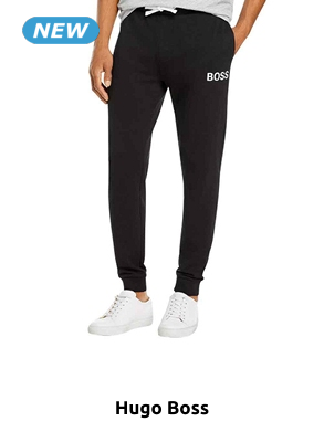 HUGO BOSS Jogginghose mit Logo, schwarz