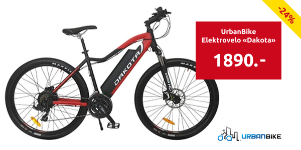 UrbanBike Elektrovelo «Dakota», 160 km, 25 km/h, 38 kg