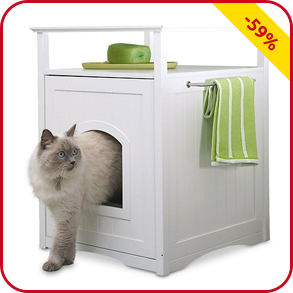 Katzen-WC-Schrank, neu: innen B 41 x H 47 x T 55 cm