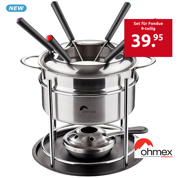 Ohmex Set für Fondue «FND-2210», 9-teilig