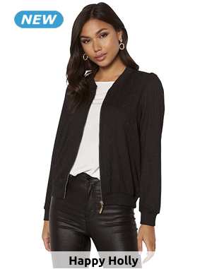 Jacke im Blouson-Stil, schwarz