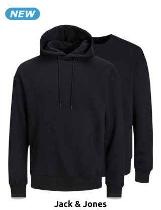 JACK & JONES Ensemble Sweat & Pullover, 2er-Pack, schwarz